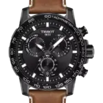 Tissot Supersport Svart/Läder 45.5 mm T125.617.36.051.01