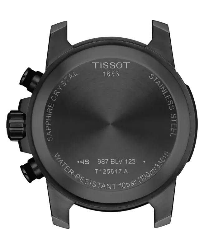 Tissot Supersport Chrono Svart/Läder 45,5 mm T125.617.36.051.01