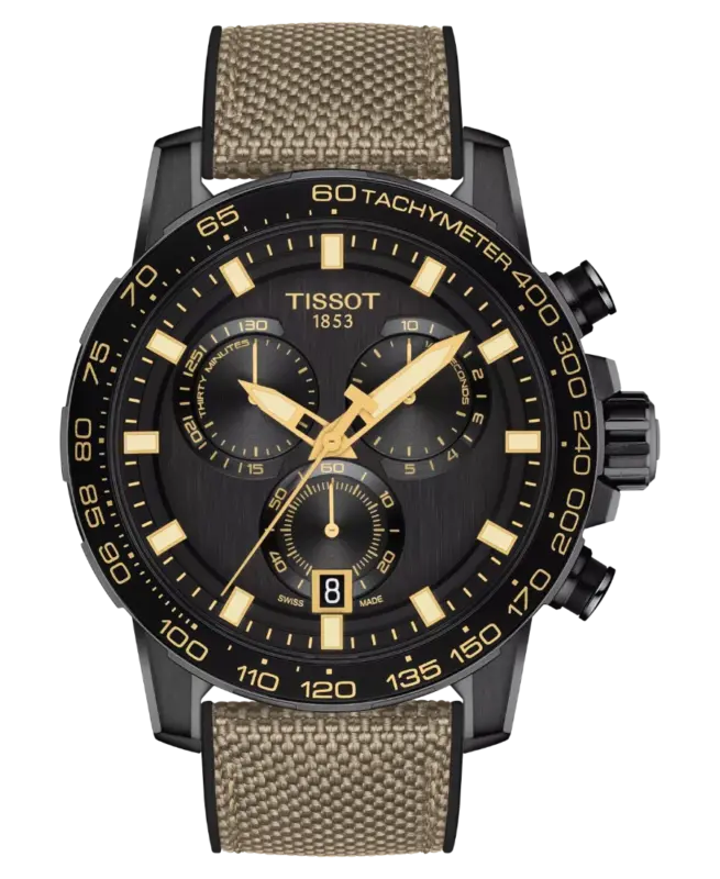 Tissot Supersport Chrono Svart/Gummi 45,5 mm T125.617.37.051.01