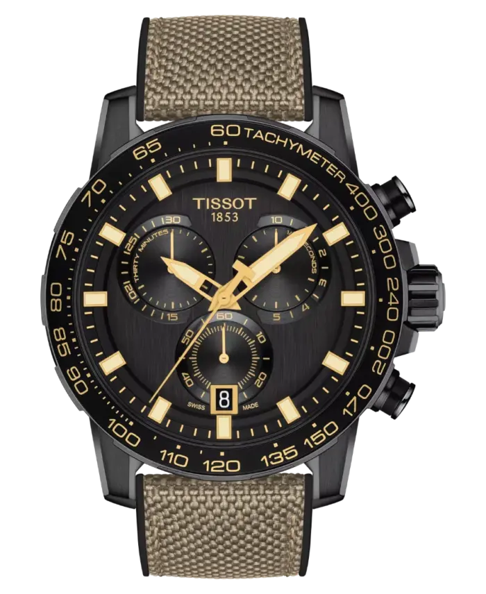 Tissot Supersport Chrono Svart/Gummi 45,5 mm T125.617.37.051.01