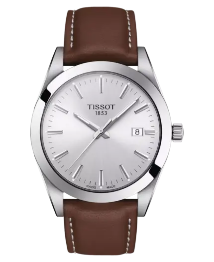 Tissot Gentleman Herrklocka Silver/Brun 40 mm T127.410.16.031.00