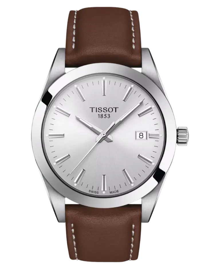 Tissot Gentleman Silver/Läder 40 mm T127.410.16.031.00