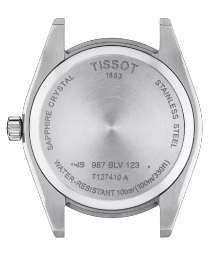 Tissot Gentleman Herrklocka Silver/Brun Läder 40 mm T127.410.16.031.01