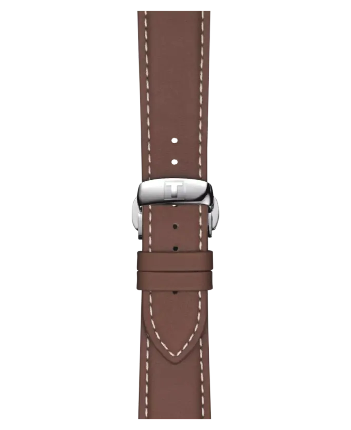 Tissot Gentleman Herrklocka Blå/Brun Läder 40 mm T127.410.16.041.00