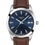Tissot Classic Contemporary Blå/Läder 40 mm T127.410.16.041.00