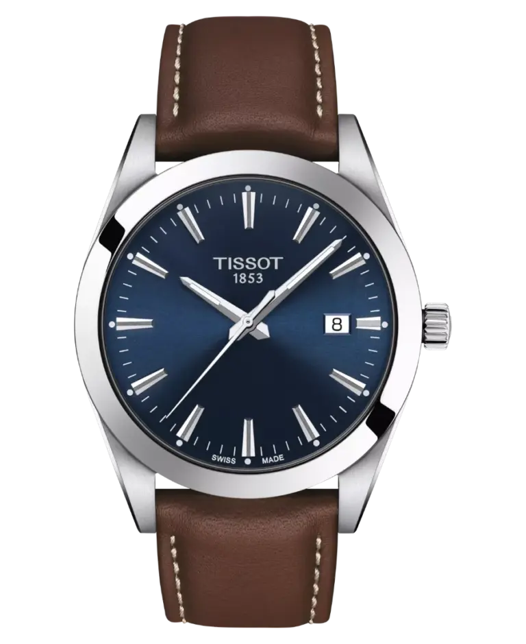Tissot Classic Contemporary Blå/Läder 40 mm T127.410.16.041.00