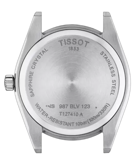 Tissot Gentleman Herrklocka Blå/Brun Läder 40 mm T127.410.16.041.00