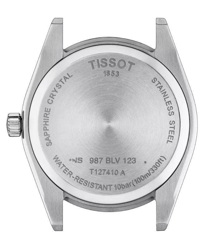 Tissot Gentleman Herrklocka Blå/Brun Läder 40 mm T127.410.16.041.00