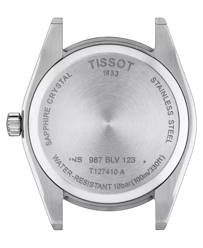 Tissot Gentleman Herrklocka Blå/Brun Läder 40 mm T127.410.16.041.00