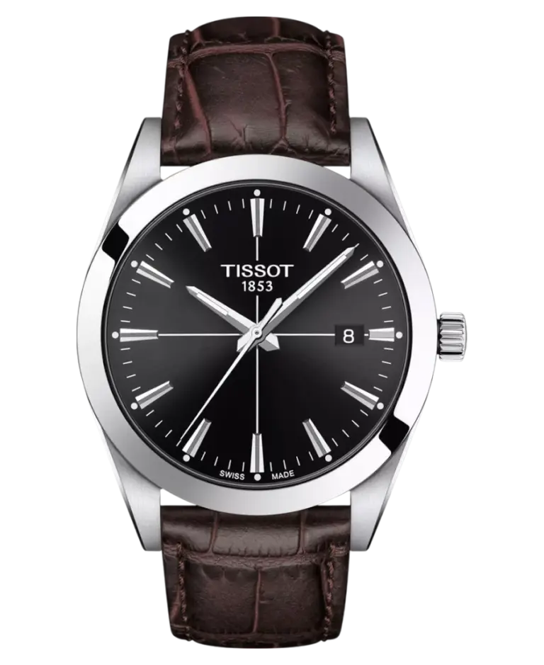 Tissot Gentleman Svart/Läder 40 mm T127.410.16.051.01