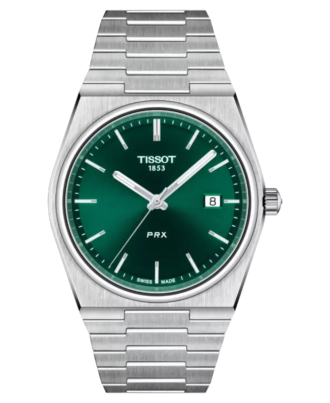 Tissot PRX Herrklocka 40mm Grön/Stål T137.410.11.091.00