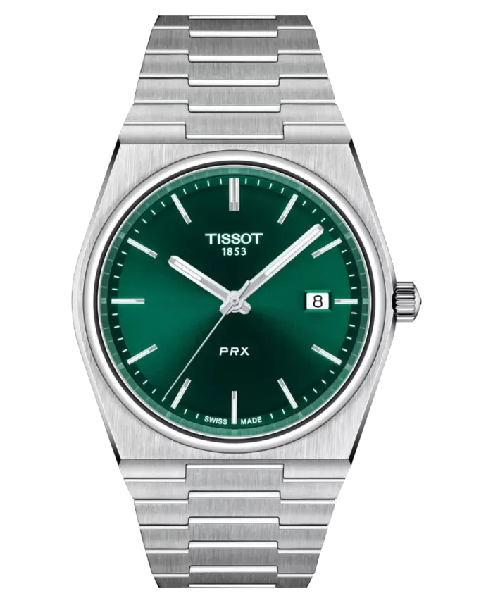 Tissot PRX Herrklocka 40mm Grön/Stål T137.410.11.091.00