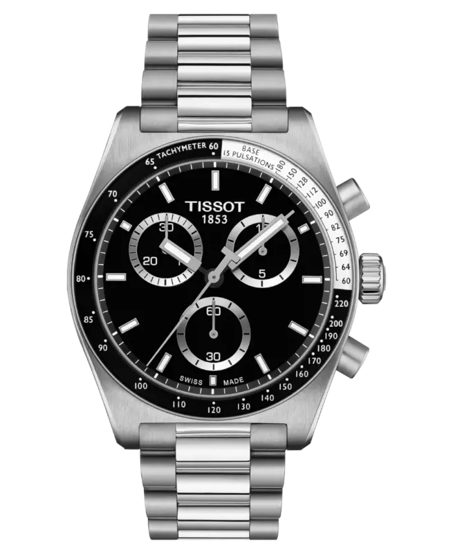 Tissot PR516 Chronograph Herrklocka 40mm Svart/Stål T149.417.11.051.00