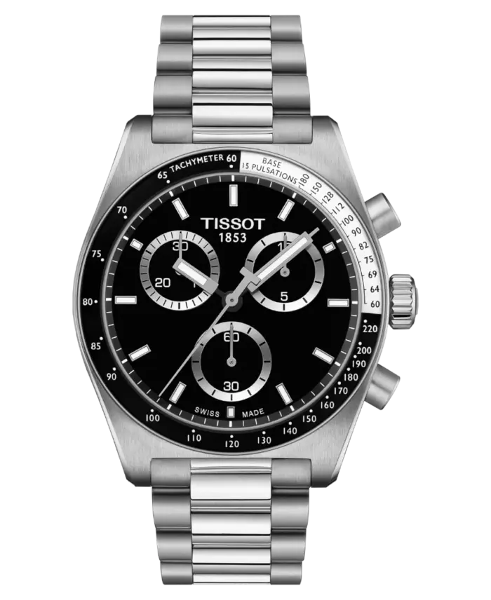 Tissot PR516 Chronograph Herrklocka 40mm Svart/Stål T149.417.11.051.00