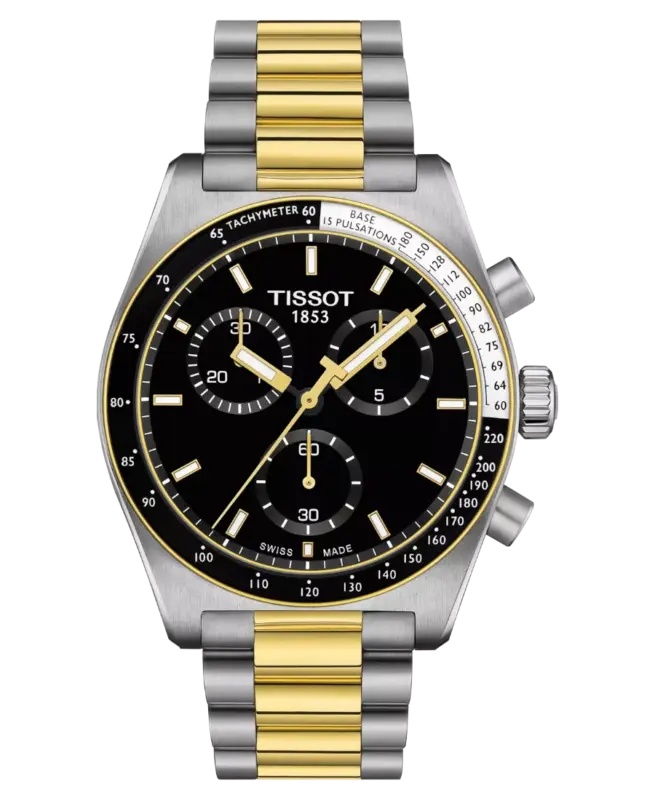 Tissot PR516 Chronograph Herrklocka 40mm Svart/Guld T149.417.22.051.00