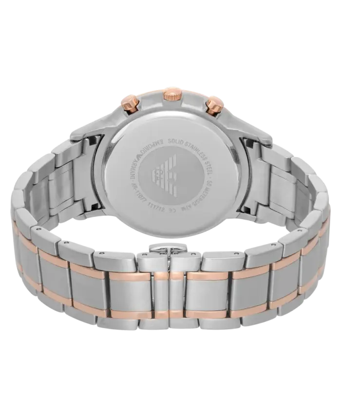 Emporio Armani Renato Silver/Roséguld 43 mm - Bild 3