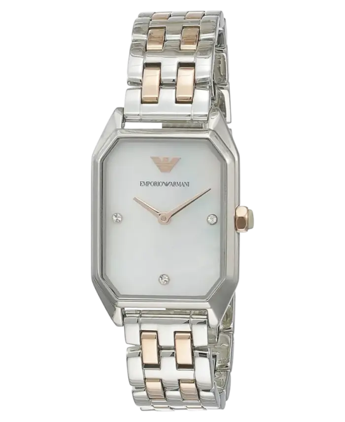 Emporio Armani Silver/Roséguld 24 mm - Bild 2