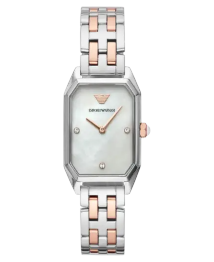 Emporio Armani Silver/Roséguld 24 mm