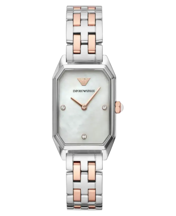 Emporio Armani Silver/Roséguld 24 mm - Bild 1