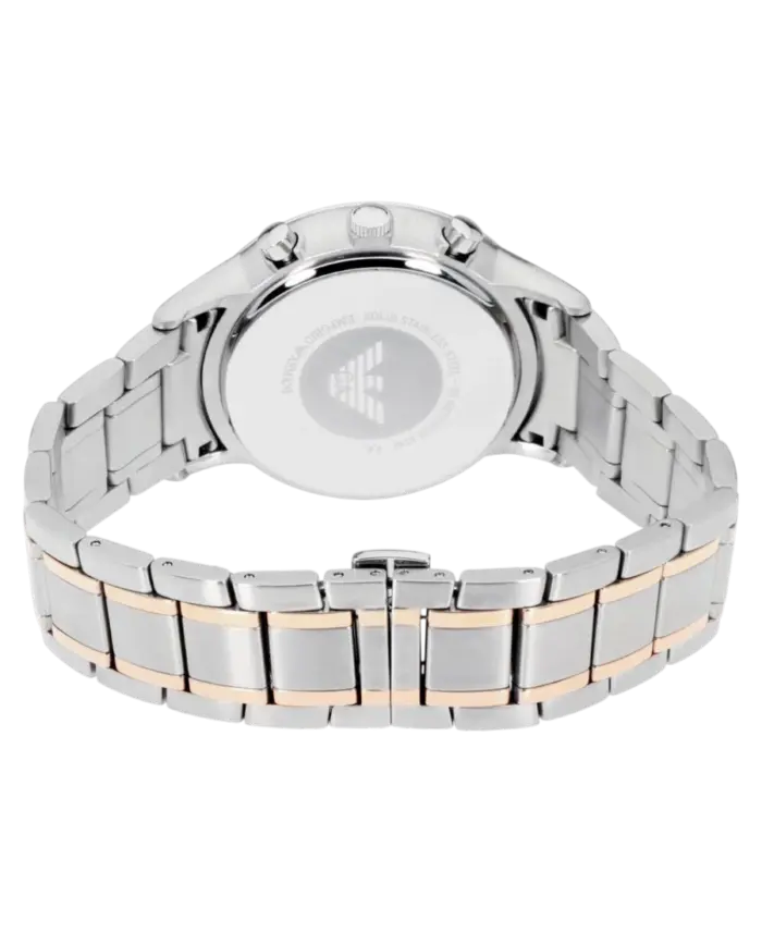 Emporio Armani Renato Svart/Roséguldstonat stål 43 mm - Bild 3