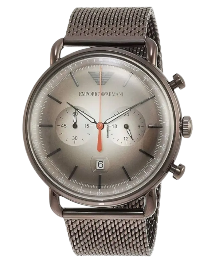 Emporio Armani Aviator Grå/Stål 43 mm - Bild 2
