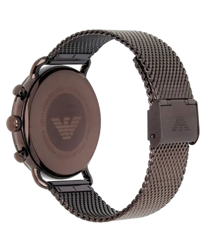 Emporio Armani Aviator Grå/Stål 43 mm - Bild 3