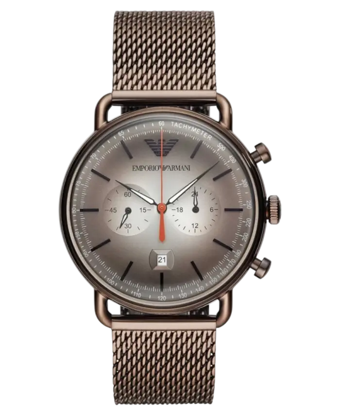Emporio Armani Aviator Grå/Stål 43 mm - Bild 1
