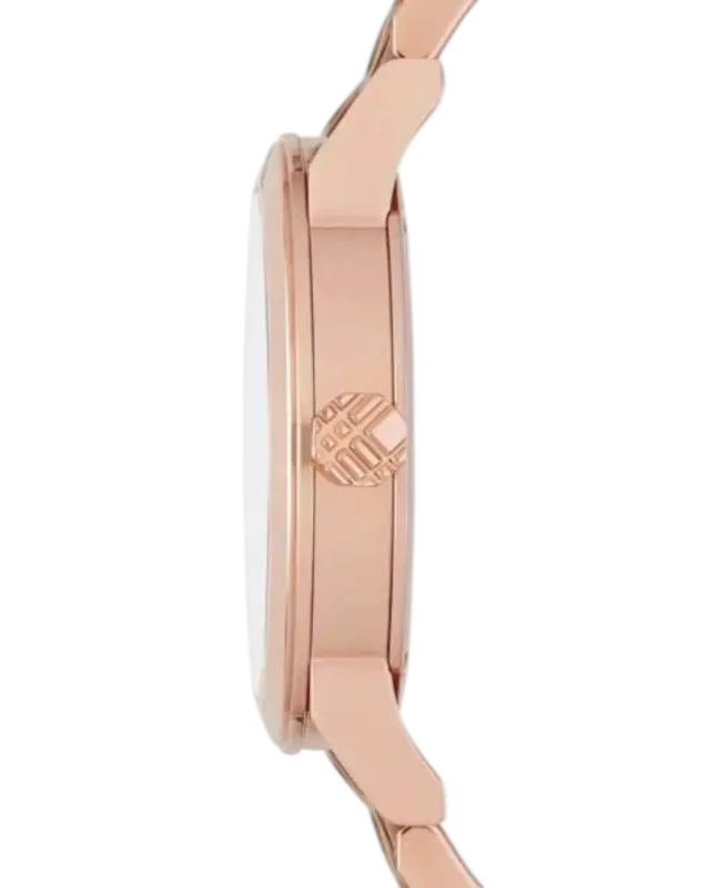 Burberry Gulguldstonad/Roséguldstonat stål 34 mm BU9126