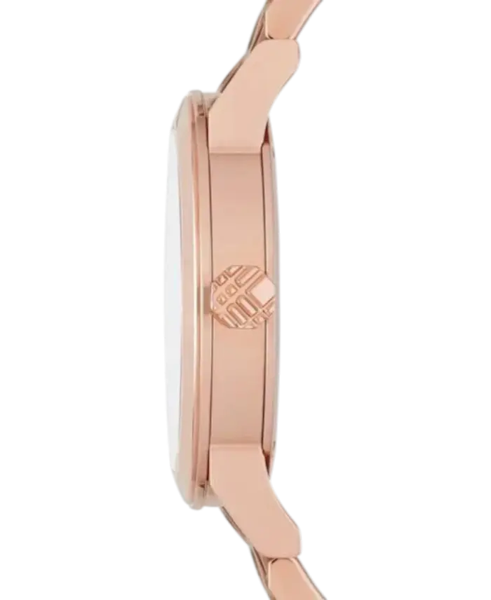 Burberry Gulguldstonad/Roséguldstonat stål 34 mm BU9126