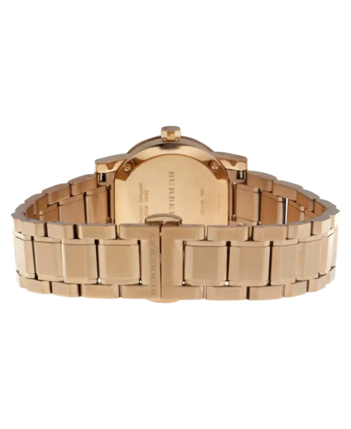 Burberry Brun/Roséguldstonat stål 26 mm BU9228