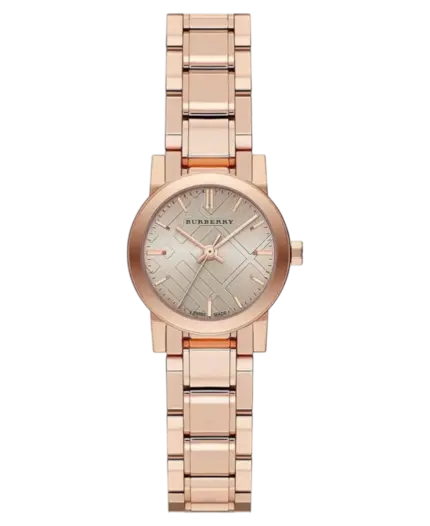 Burberry Brun/Roséguldstonat stål 26 mm BU9228