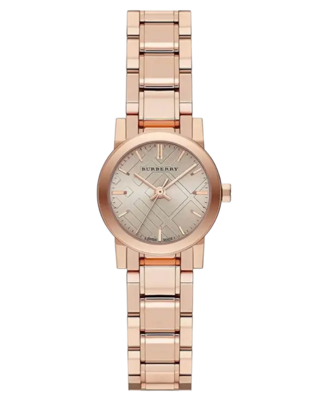Burberry Brun/Roséguldstonat stål 26 mm BU9228