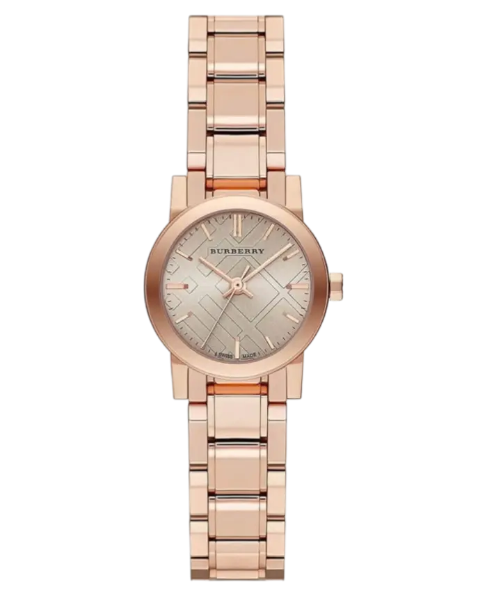 Burberry Brun/Roséguldstonat stål 26 mm BU9228