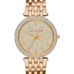 Michael Kors Gulguldstonad med kristaller/Stål 39 mm MK3438