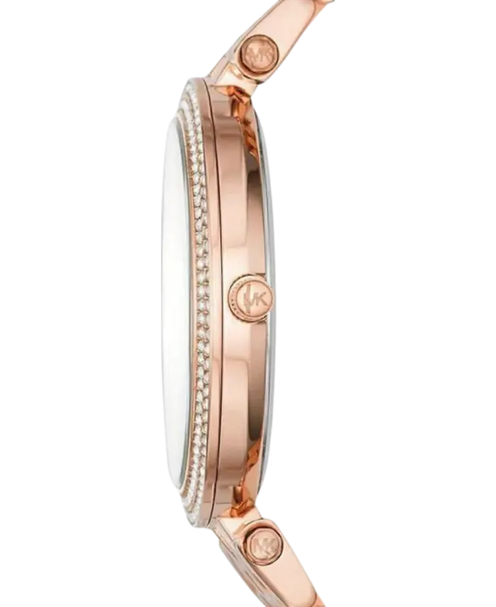 Michael Kors Darci Kristallinfattad/Roséguldstonat stål 39 mm - Bild 2