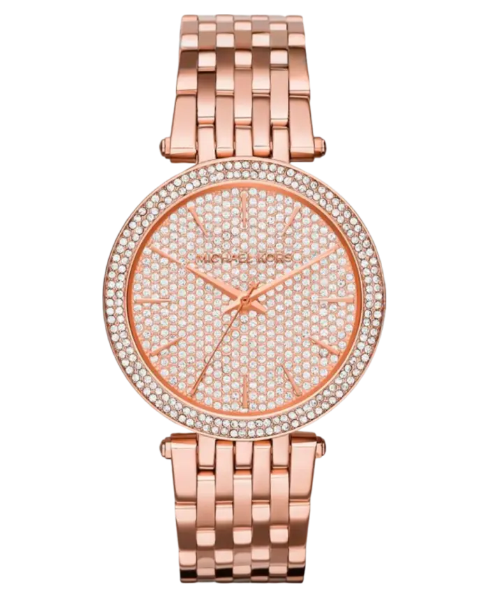 Michael Kors Darci Kristallinfattad/Roséguldstonat stål 39 mm - Bild 1