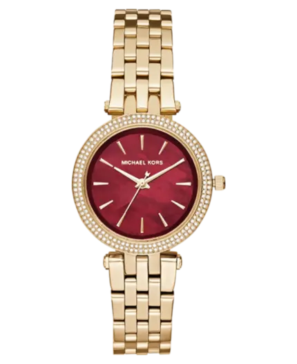 Michael Kors Mini Darci Damklocka MK3583 – Röd Mörk Pärlemor – 33 mm