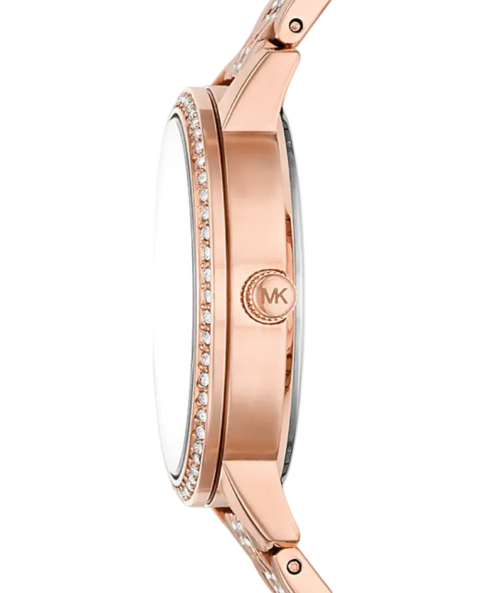 Michael Kors Melissa Pavé Logo Damklocka MK4372 – Roséguld – 34 mm - Bild 2