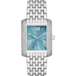 Michael Kors Emery Blå med romerska siffror och index/Stål 27 mm MK4829