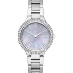 Michael Kors Taryn Lila pärlemor med romerska siffror/Stål 33 mm MK6562