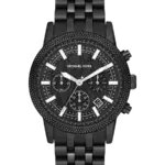 Michael Kors Hutton Svart/Stål 43 mm MK9089