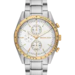 Michael Kors Accelerator Silverfärgad med självlysande visare/Stål 42 mm MK9112