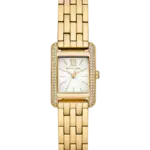 Michael Kors Mini Monroe Pavé Vit/Stål 20 mm MKO1034