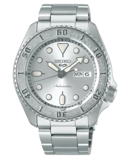 Seiko 5 Sports 40 mm Automatisk – Silverfärgad/Stål