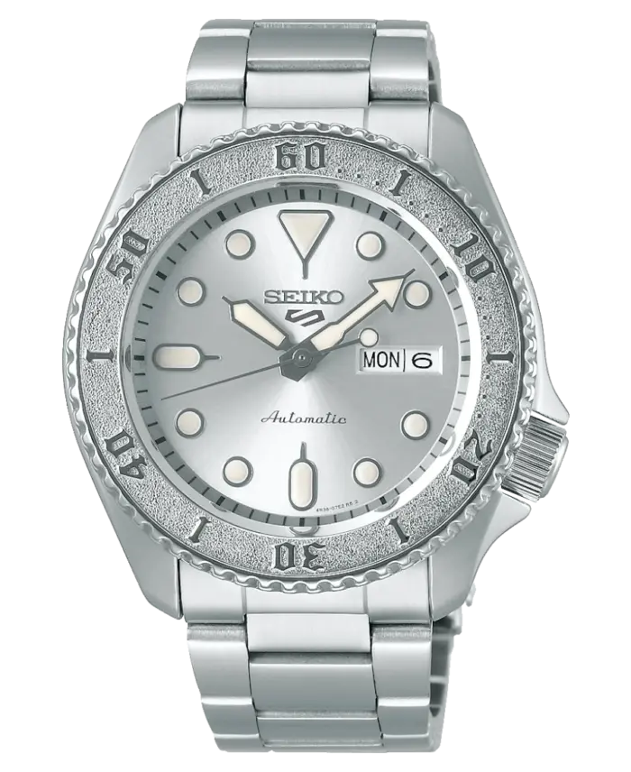 Seiko 5 Sports 40 mm Automatisk – Silverfärgad/Stål - Bild 1