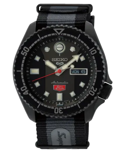 Seiko 5 Sports 43mm Automatisk - Honda Super Cub Limited Edition (Svart PVD)