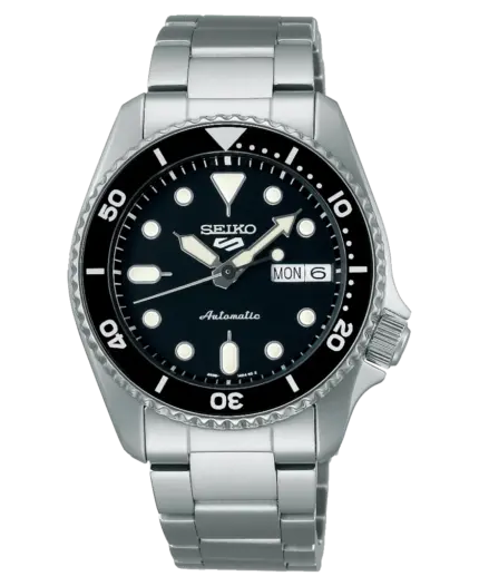 Seiko 5 Sports 38mm Automatisk – Svart/Stål