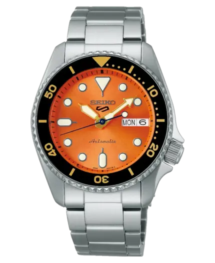 Seiko 5 Sports 38mm Automatisk - Orange/Stål (Limited Edition)