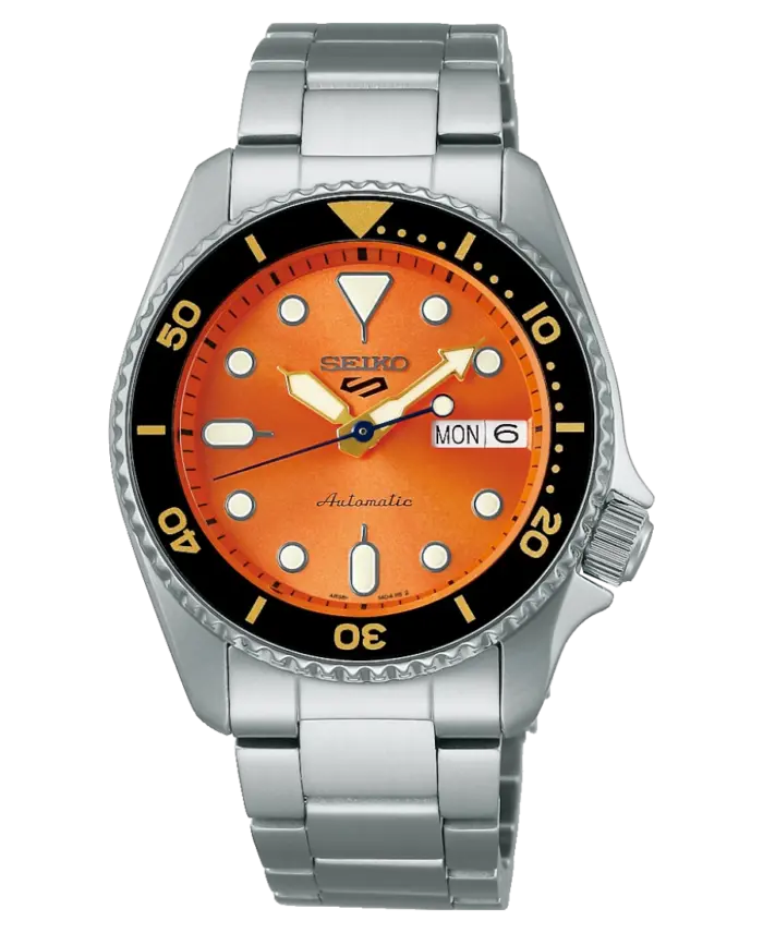 Seiko 5 Sports 38mm Automatisk - Orange/Stål (Limited Edition) - Bild 1