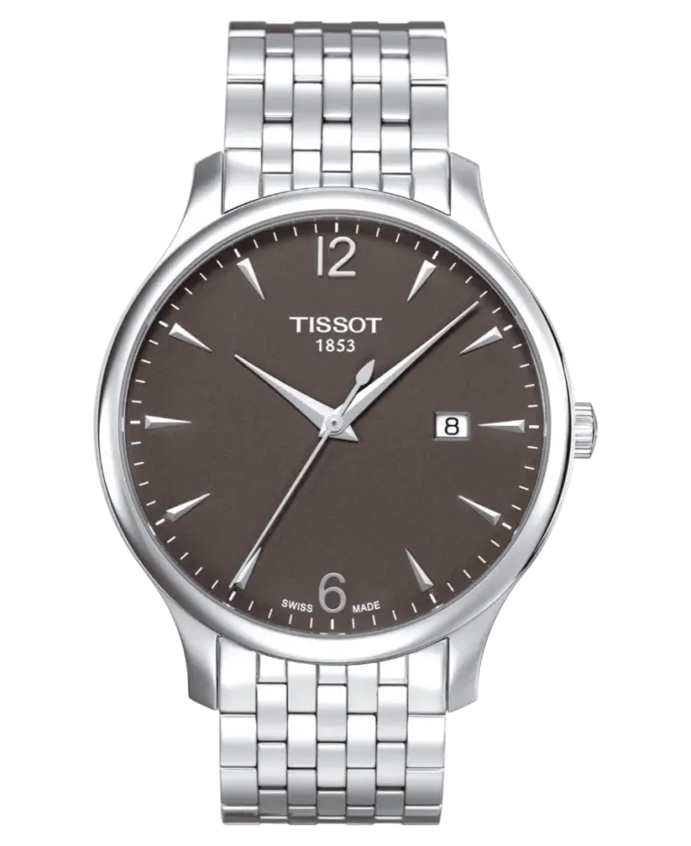 Tissot Tradition Antracitgrå/Stål 42 mm T063.610.011.067.00
